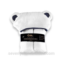 Serviette à capuchon bébé fille garçon serviette de bain-organique bambou pur hautement absorbant Swaddler antibactérien avec ours oreilles bébé douche